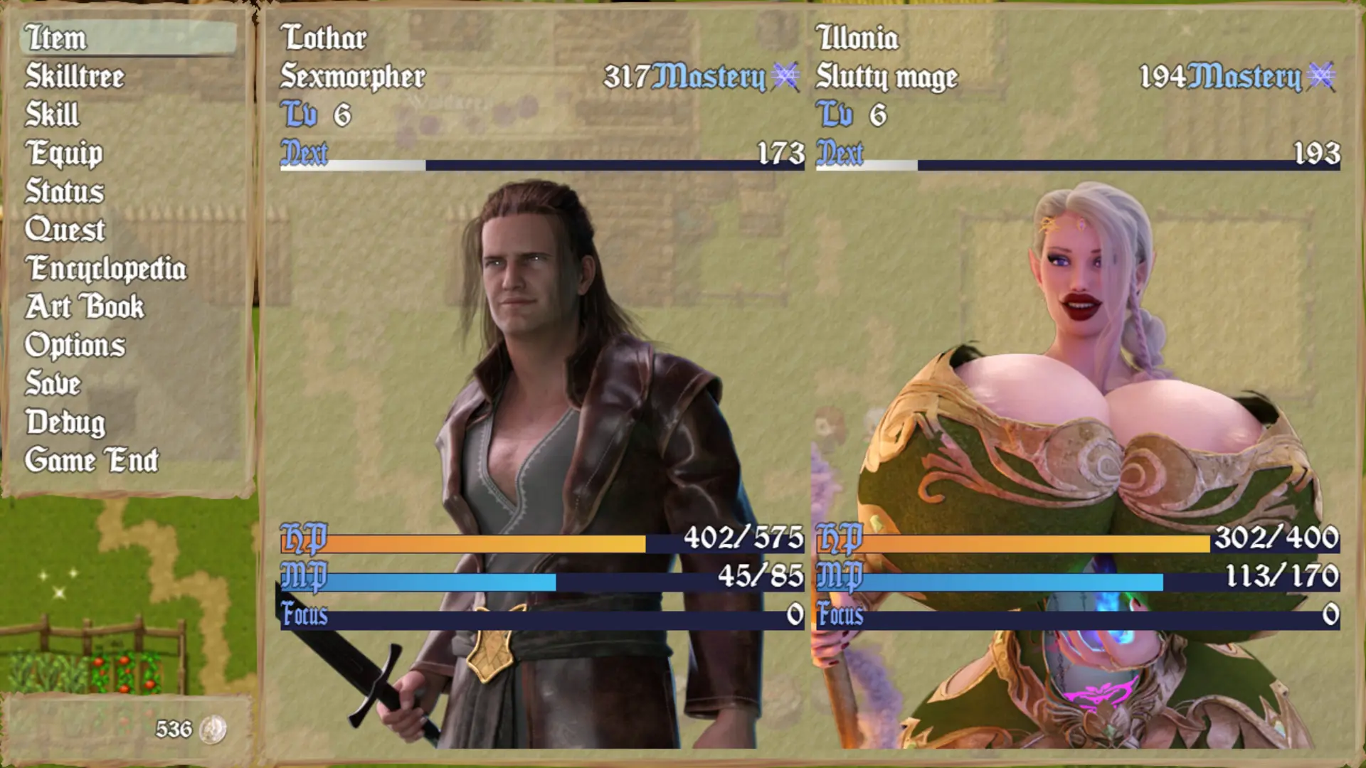 Ballad of Outstanding Bimbo Sorcery gameplay screenshot 14 (Ren'Py adult game) by Screwthename Suscribestar – free download