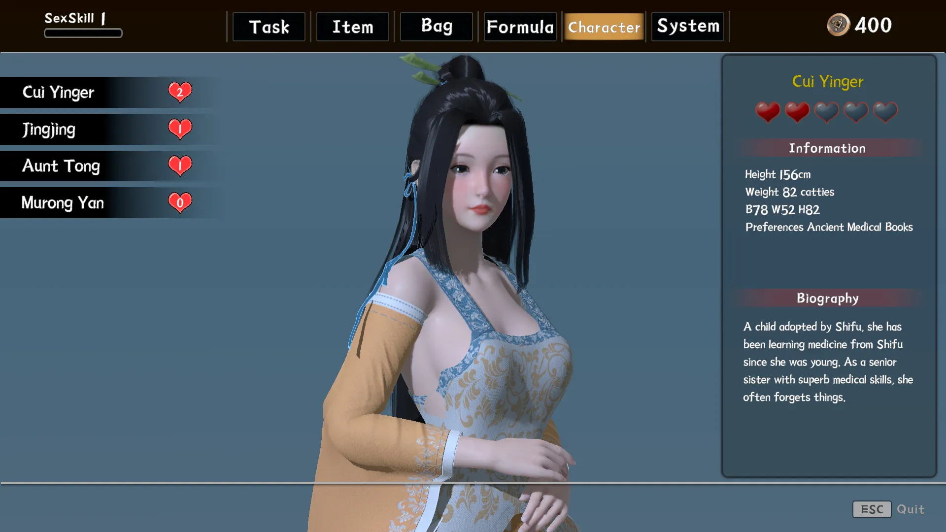 Romantic Escapades gameplay screenshot 8 (Ren'Py adult game) by Salamander Interactive – free download