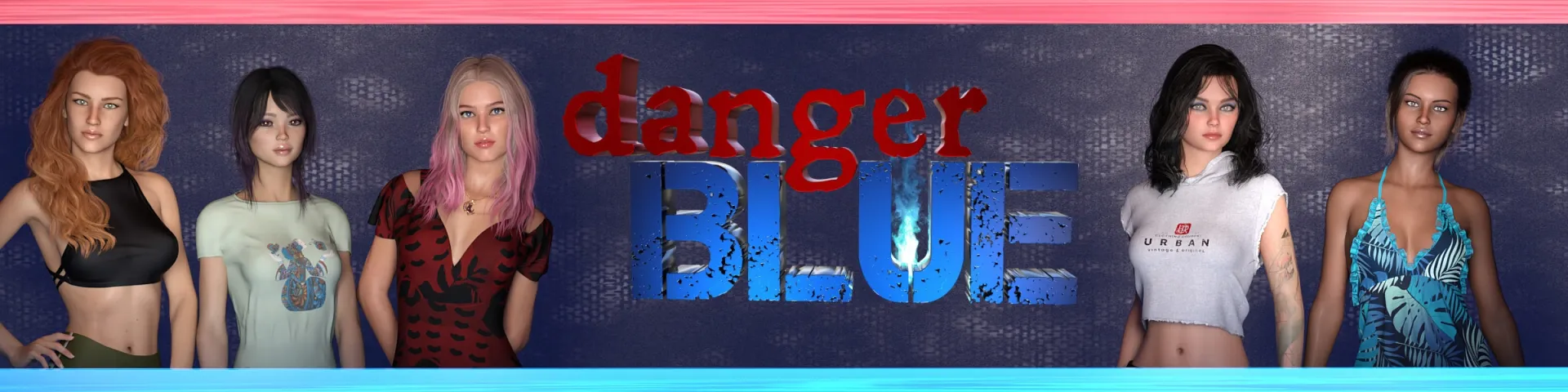 Danger BLUE cover 0.3.1 Patreon – Ren'Py adult game by pazzonerogames free download