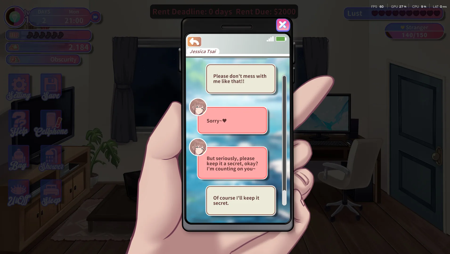 Sweet Succubus Home gameplay screenshot 6 (Ren'Py adult game) by Black Cat Entertainment – free download