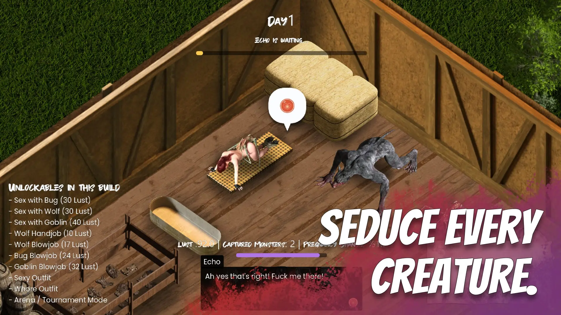 Pheromone Seasons gameplay screenshot 1 (Godot adult game) by Demon Alter Studios – free download