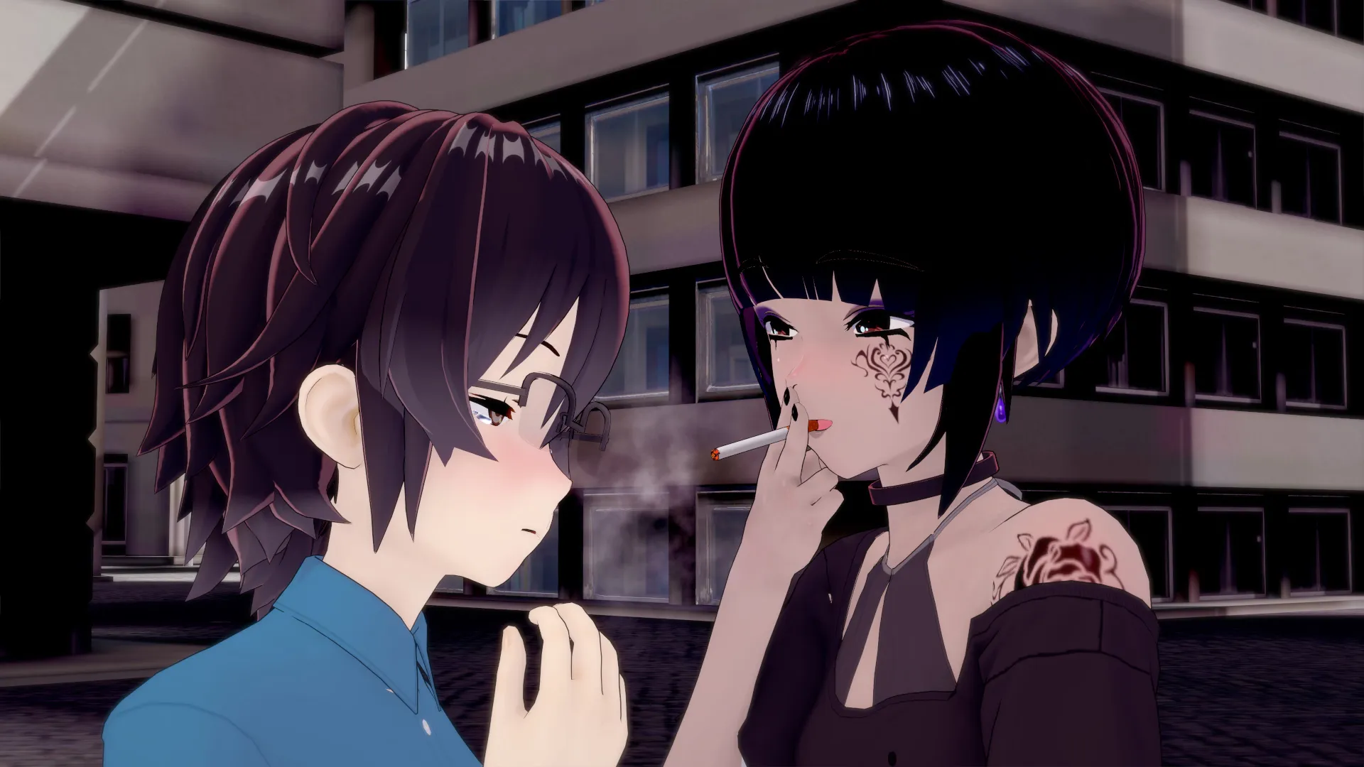 Domme Lesbian Memories gameplay screenshot 11 (Ren'Py adult game) by Kazumatsu – free download