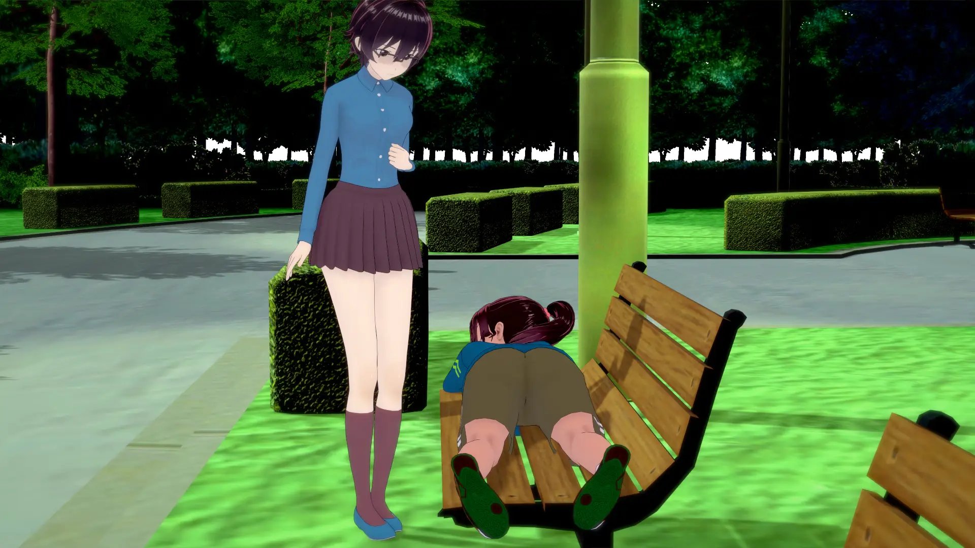 Domme Lesbian Memories gameplay screenshot 14 (Ren'Py adult game) by Kazumatsu – free download