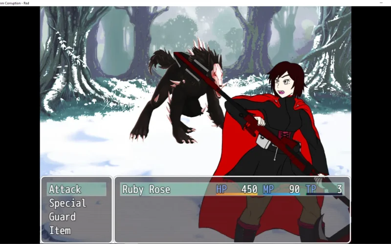 Grimm Corruption – Red Trailer cover FINAL – Ren'Py adult game by Patchworkheart Productions free download