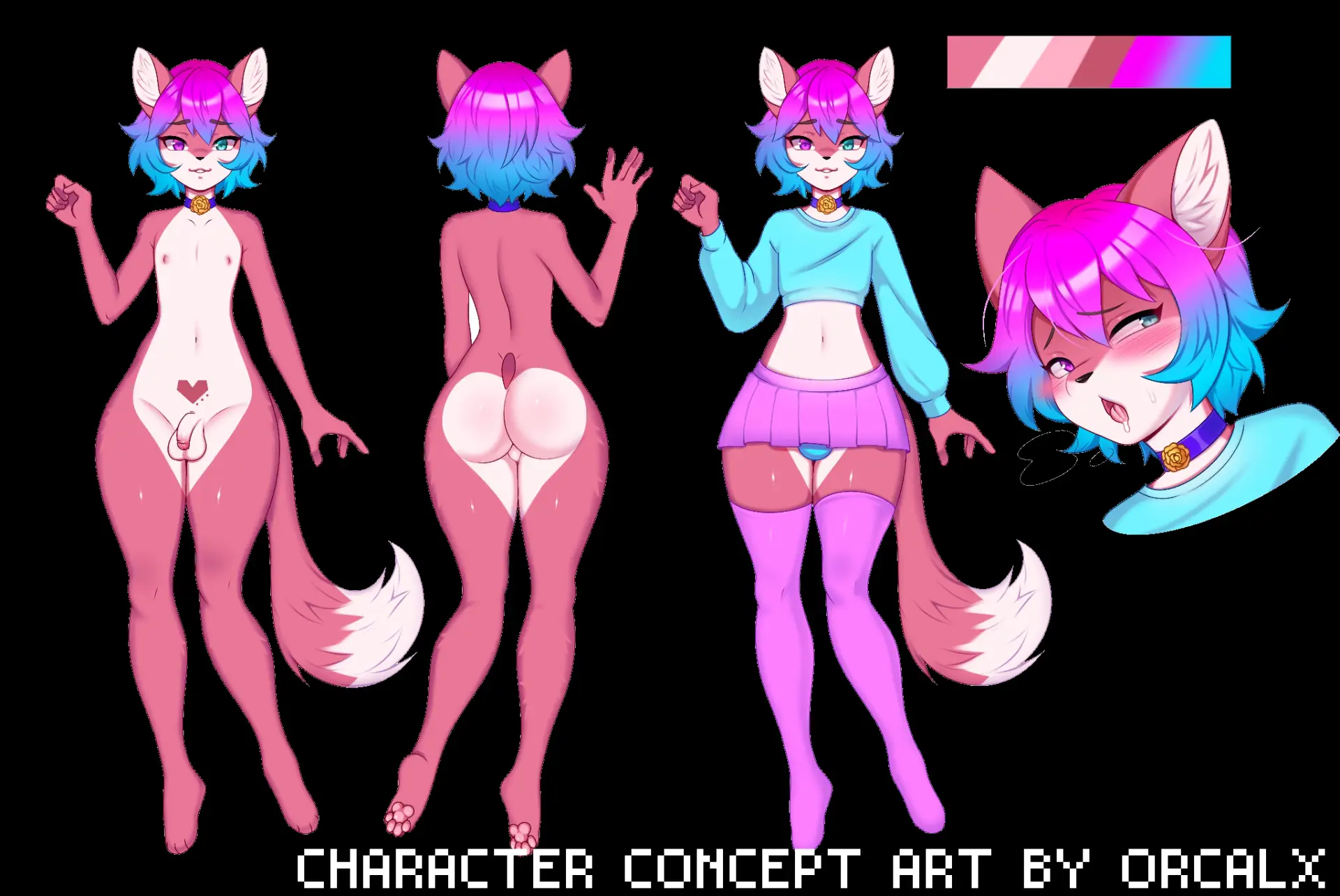 OwOrld Femboytopia gameplay screenshot 3 (Ren'Py adult game) by CuteBakery – free download