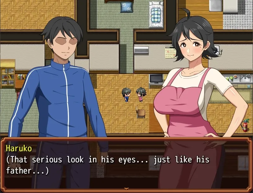 Everyday life with mother! Love Life RPG gameplay screenshot 3 (Ren'Py adult game) by Haruharutei – free download