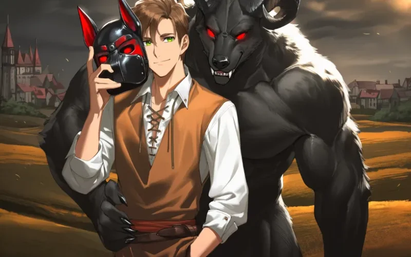 The Black Mask of Cernunnos cover Demo v3 – Ren'Py adult game by bluedragondreaming free download
