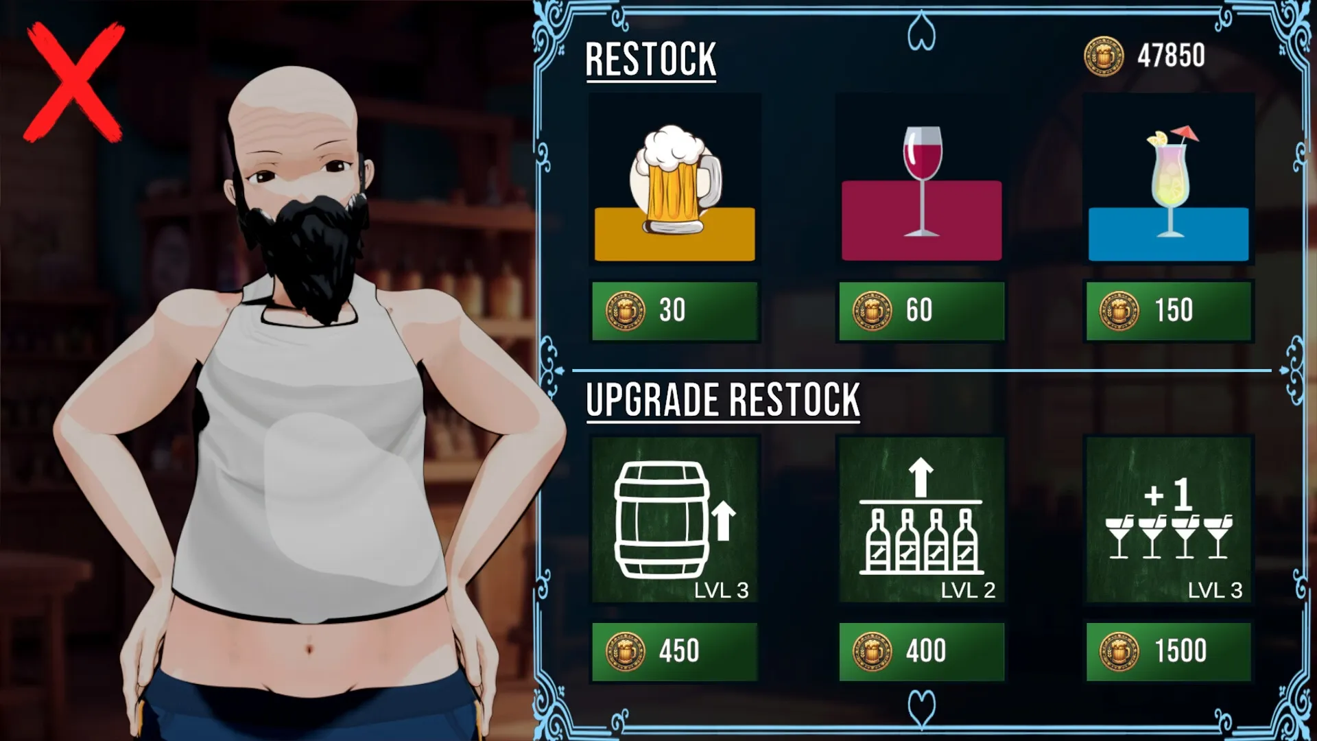 Nightlife gameplay screenshot 7 (Ren'Py adult game) by Kitsune's Secrets – free download