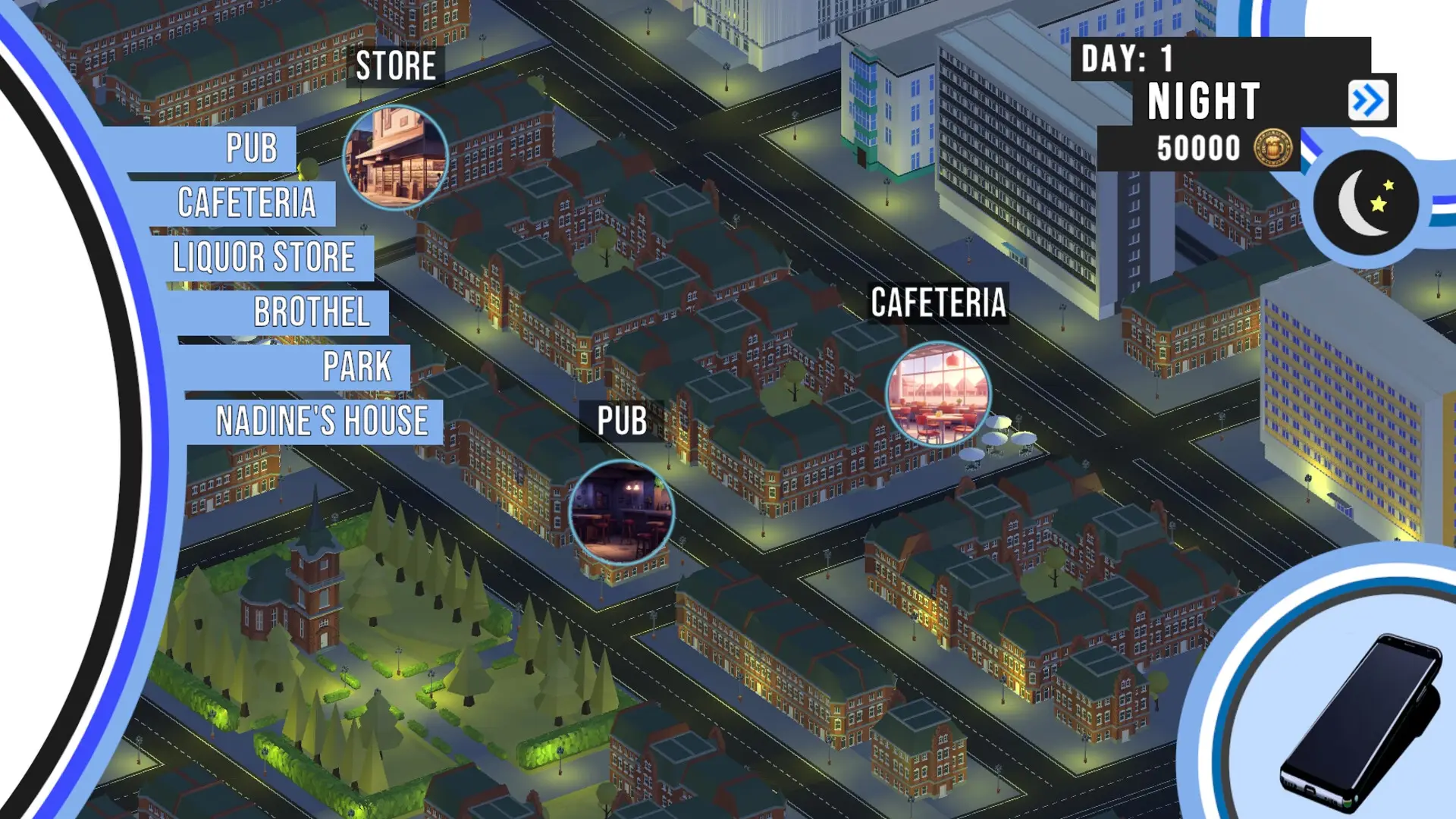 Nightlife gameplay screenshot 13 (Ren'Py adult game) by Kitsune's Secrets – free download