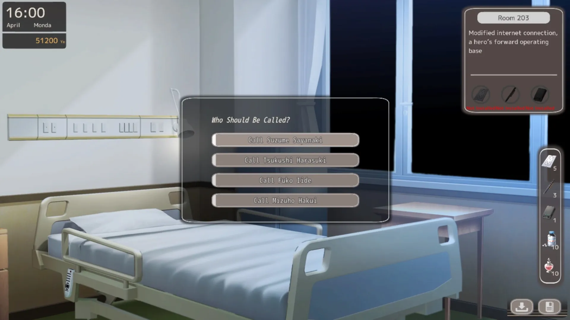 Nurse call security guard gameplay screenshot 1 (Ren'Py adult game) by Beel ze bub – free download