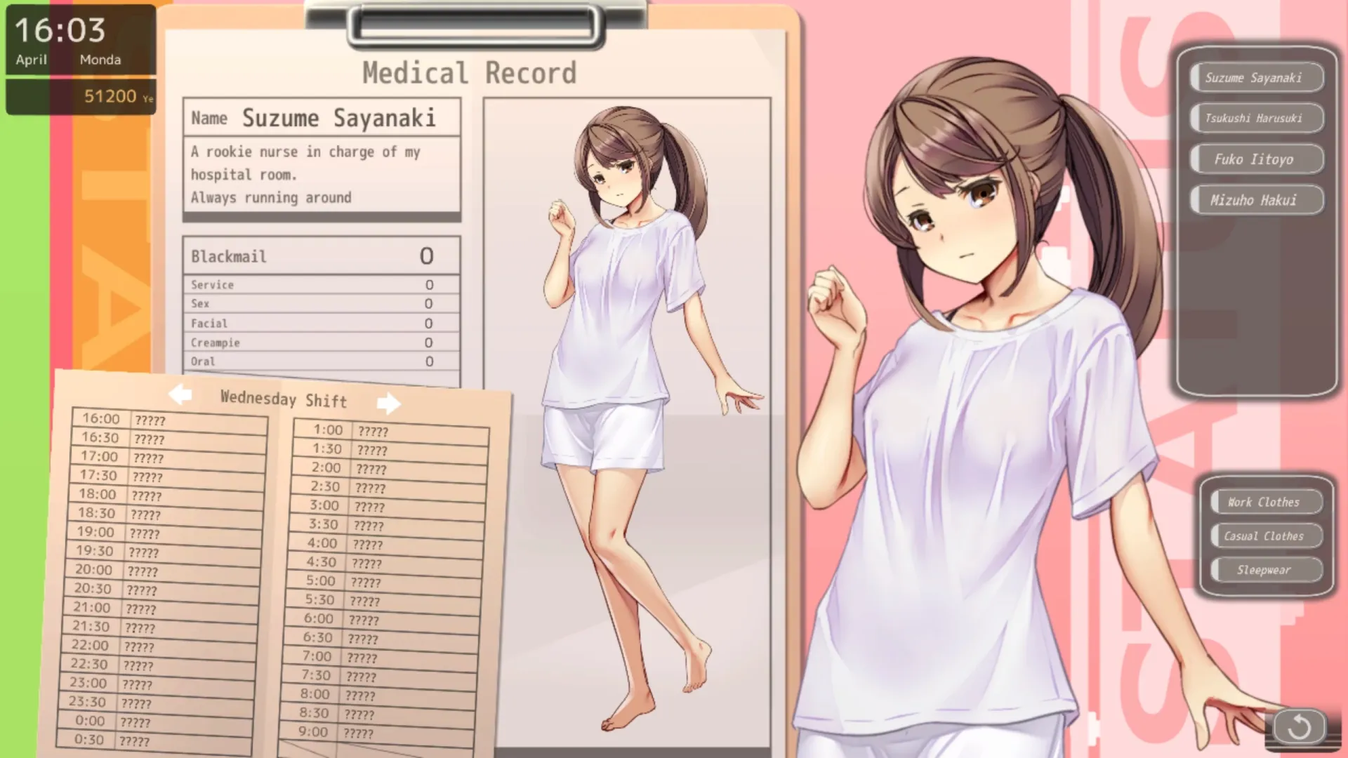 Nurse call security guard gameplay screenshot 5 (Ren'Py adult game) by Beel ze bub – free download