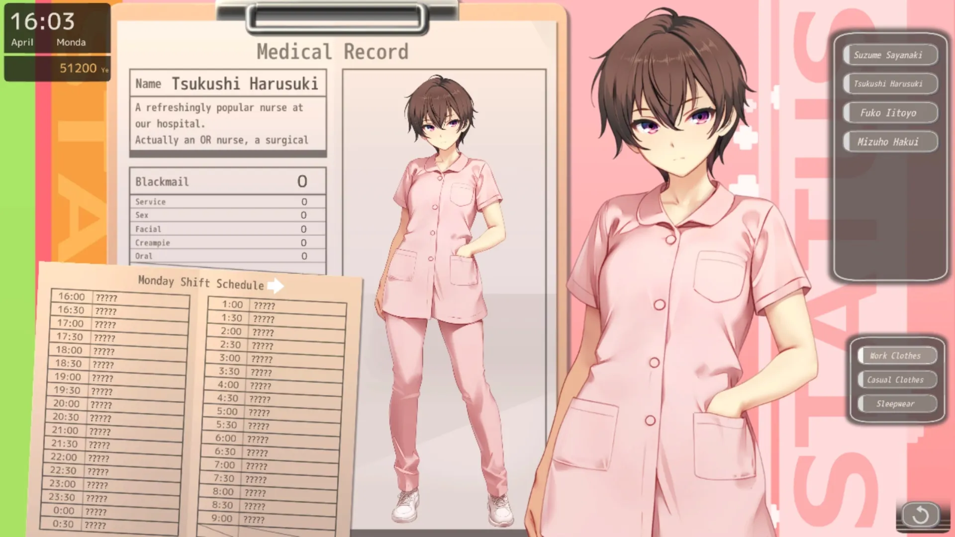 Nurse call security guard gameplay screenshot 10 (Ren'Py adult game) by Beel ze bub – free download