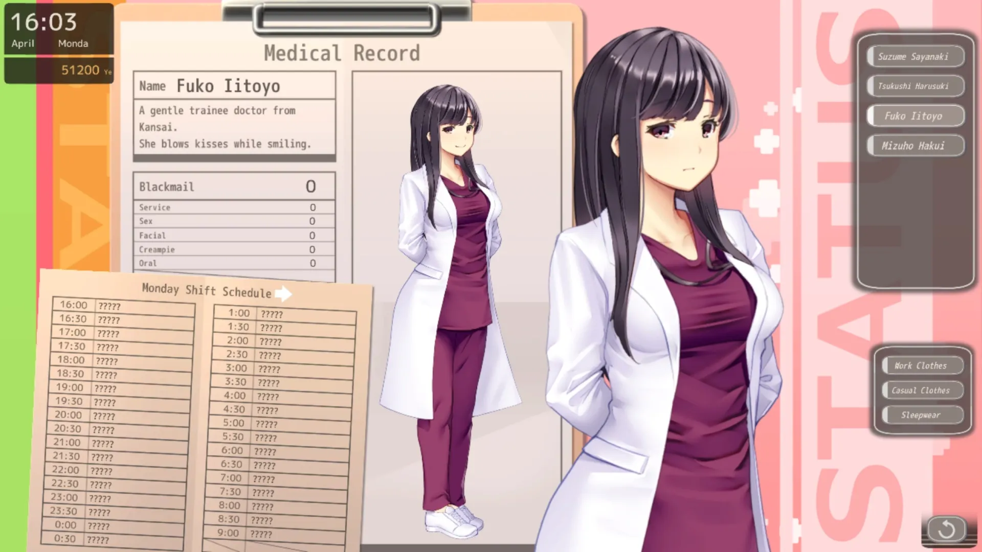 Nurse call security guard gameplay screenshot 6 (Ren'Py adult game) by Beel ze bub – free download