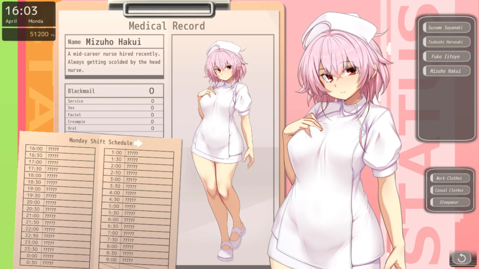 Nurse call security guard gameplay screenshot 8 (Ren'Py adult game) by Beel ze bub – free download