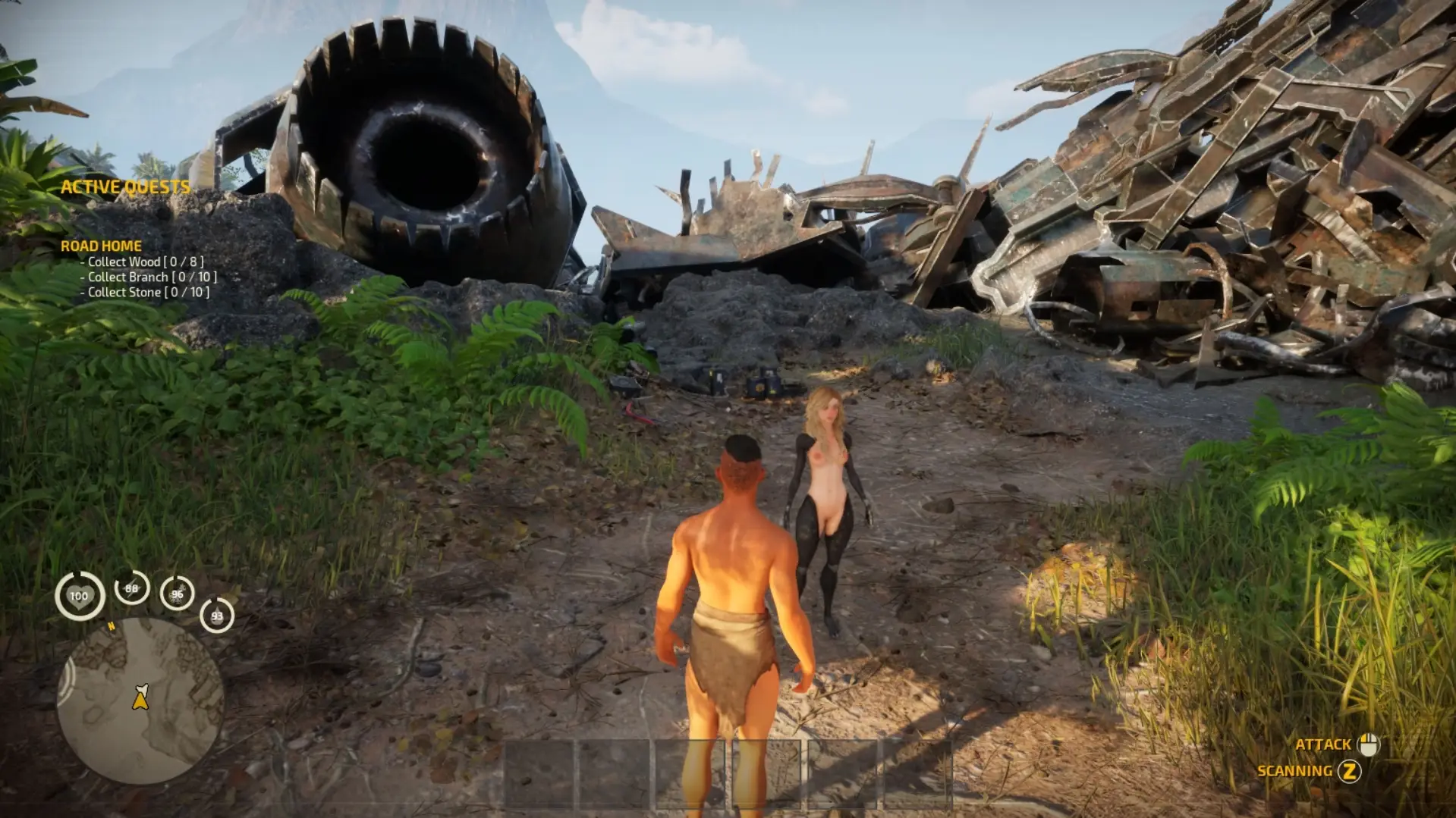 The Hunter: Pandoruim gameplay screenshot 2 (Ren'Py adult game) by costello – free download