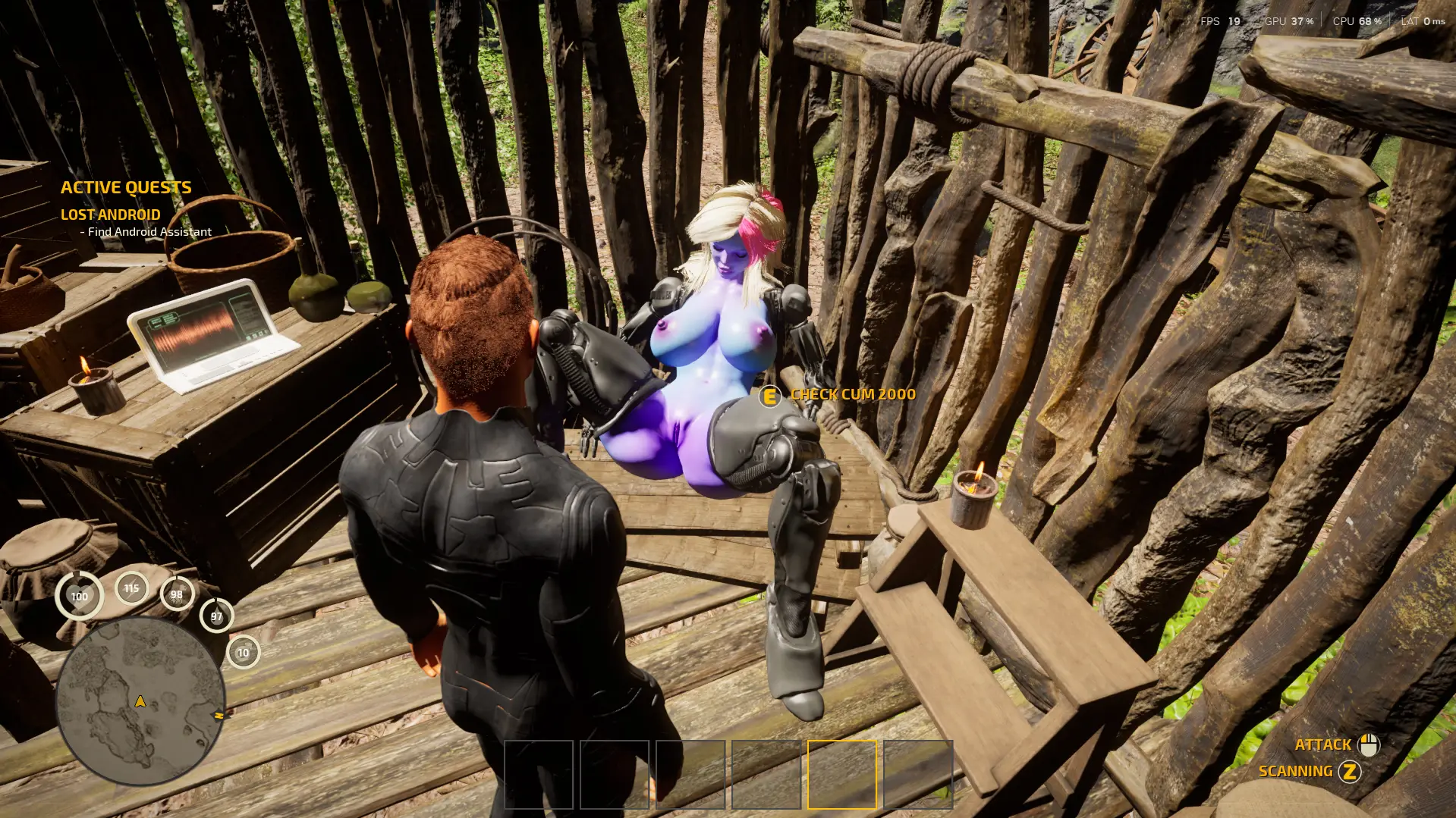 The Hunter: Pandoruim gameplay screenshot 15 (Ren'Py adult game) by costello – free download