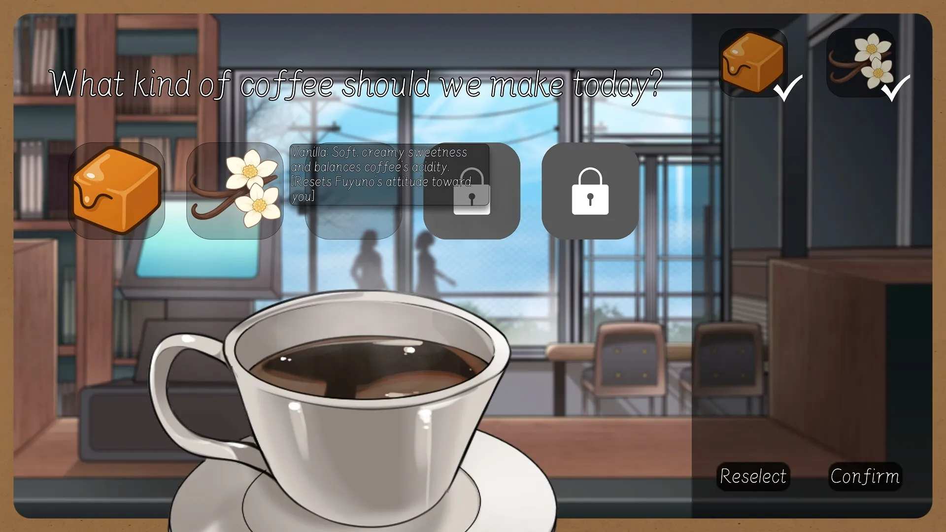 Serendipity Bookshop gameplay screenshot 5 (Ren'Py adult game) by Cat Language/NekoGotoStudio – free download