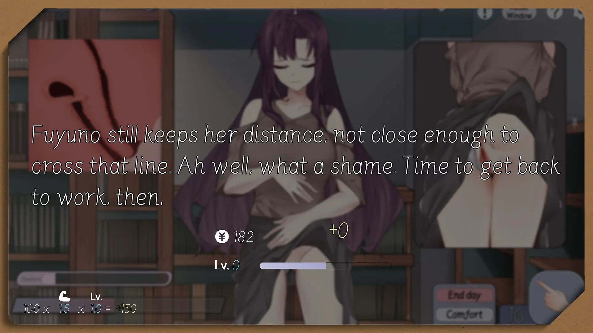 Serendipity Bookshop gameplay screenshot 7 (Ren'Py adult game) by Cat Language/NekoGotoStudio – free download