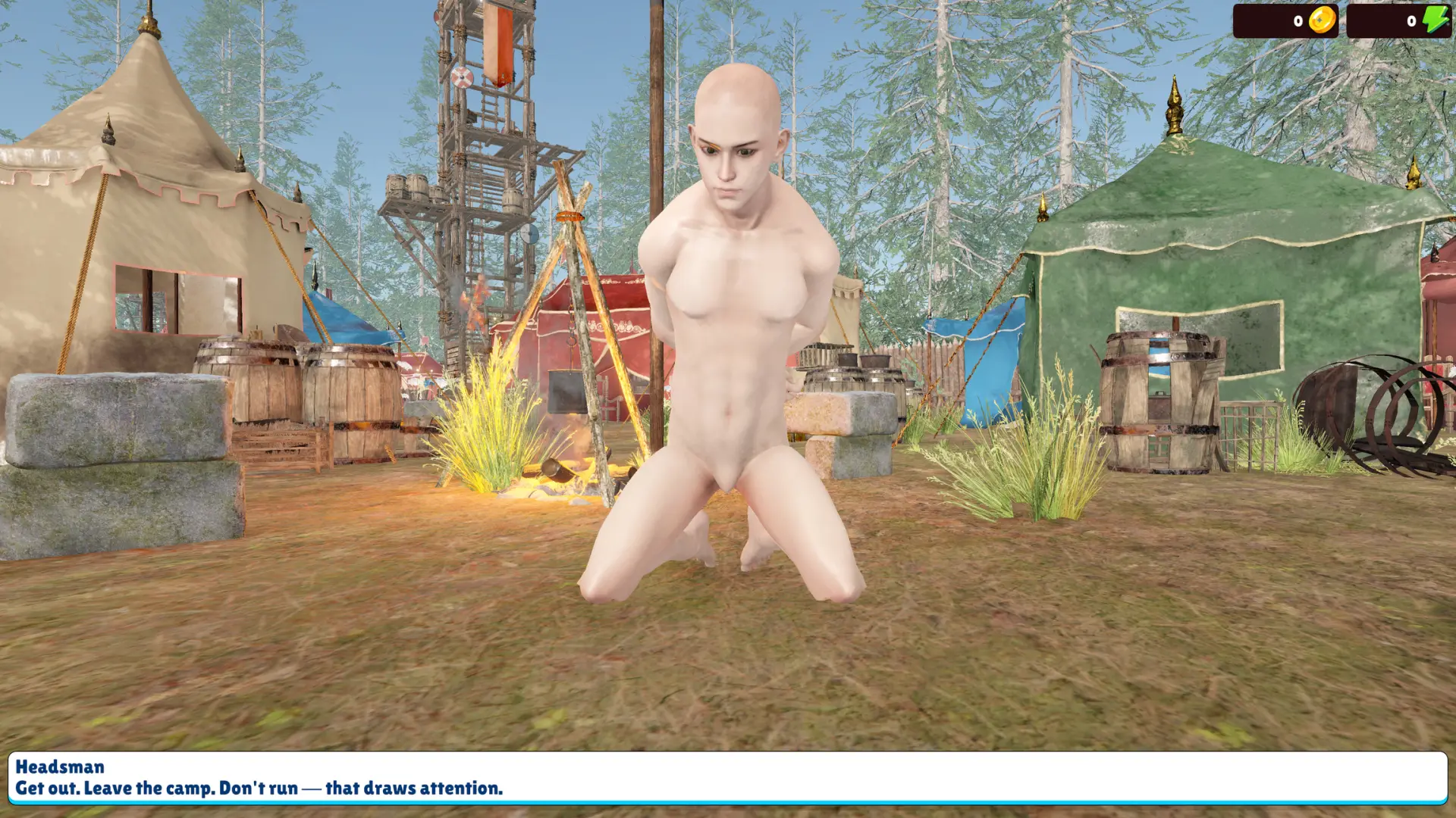 Captain Headsman gameplay screenshot 1 (Ren'Py adult game) by Lil Husky VR – free download