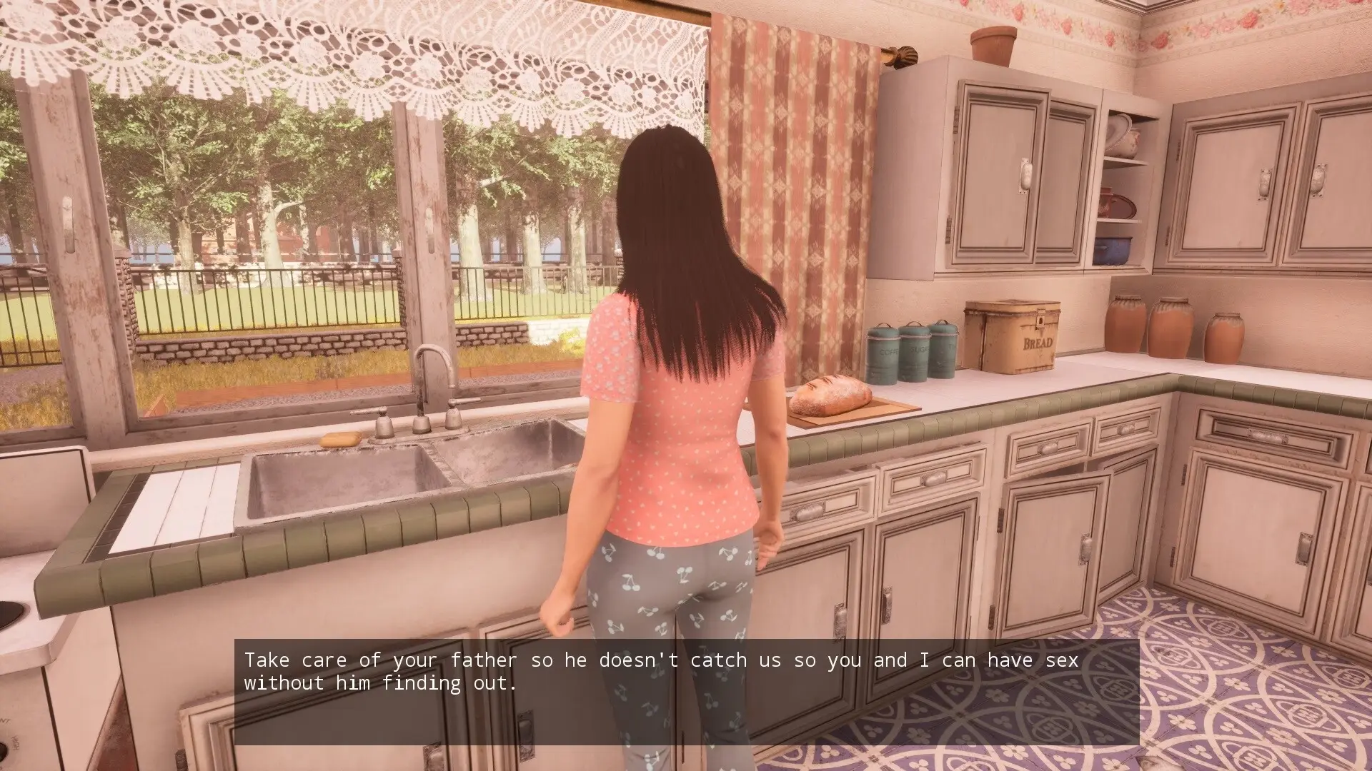 Don’t Let Your Dad Find Out gameplay screenshot 6 (Ren'Py adult game) by Capky Games – free download