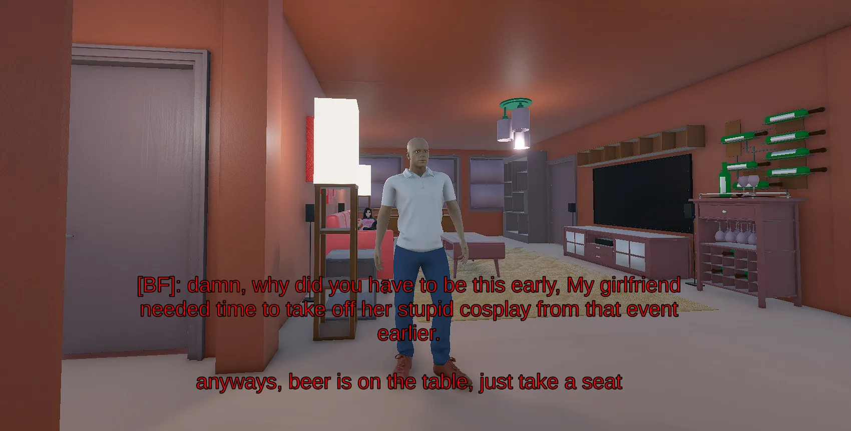 Tension release gameplay screenshot 1 (Ren'Py adult game) by CandiceDic – free download