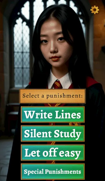 Hogwarts Harem gameplay screenshot 1 (Ren'Py adult game) by Koister Games – free download