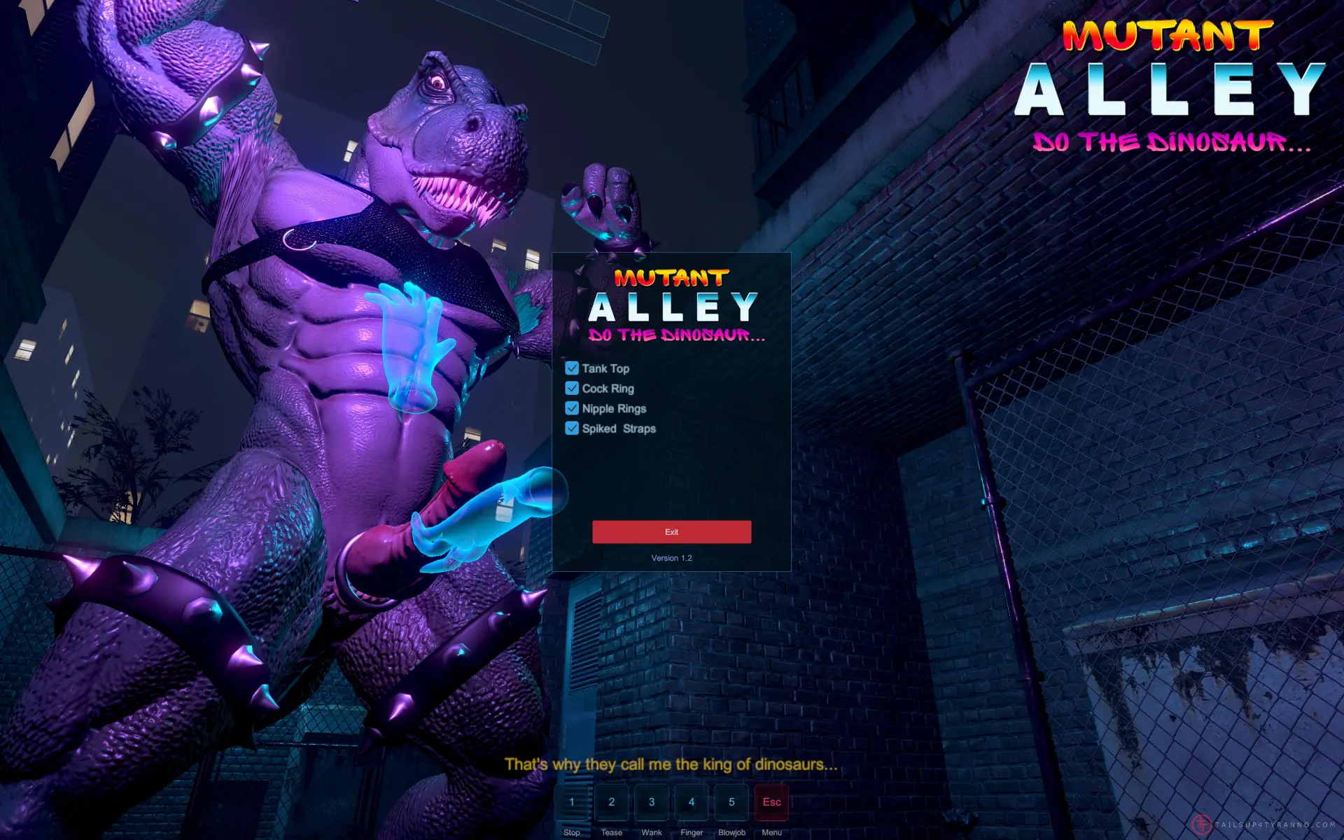 Mutant Alley gameplay screenshot 2 (Ren'Py adult game) by Tyranno – free download