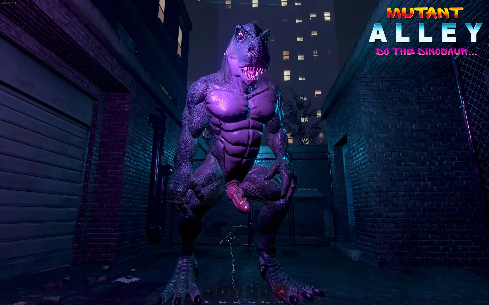 Mutant Alley gameplay screenshot 4 (Ren'Py adult game) by Tyranno – free download