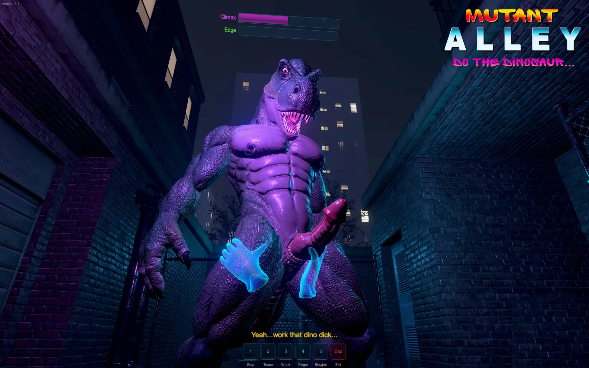 Mutant Alley gameplay screenshot 8 (Ren'Py adult game) by Tyranno – free download