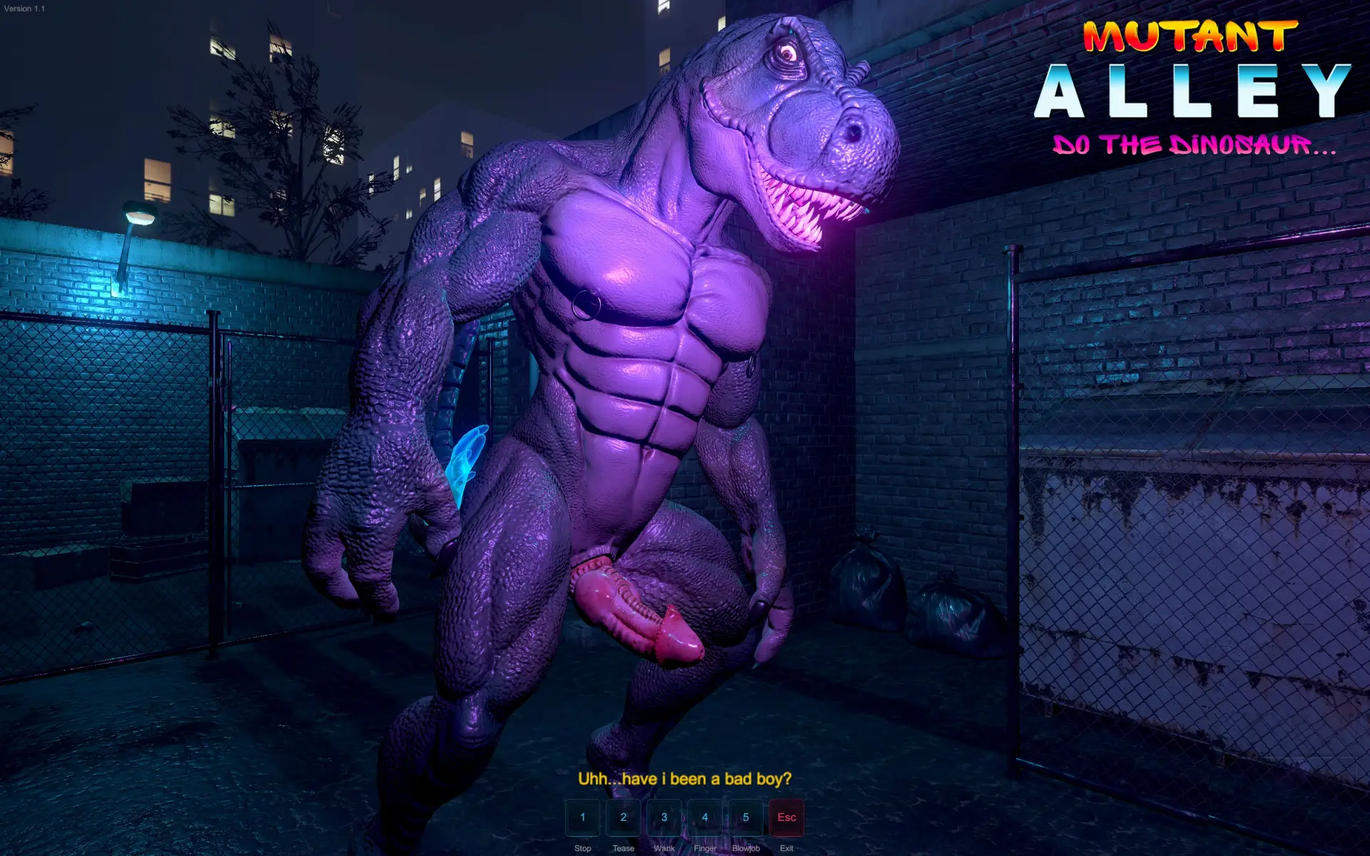 Mutant Alley gameplay screenshot 10 (Ren'Py adult game) by Tyranno – free download