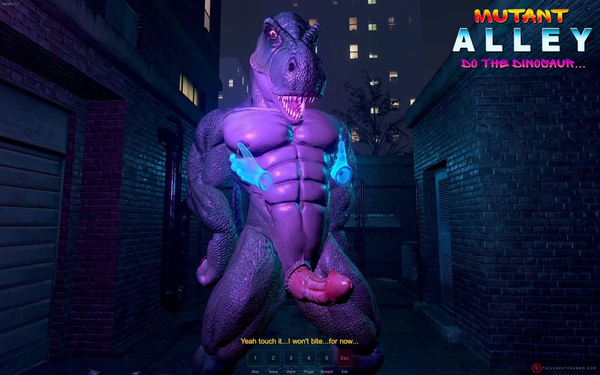 Mutant Alley gameplay screenshot 11 (Ren'Py adult game) by Tyranno – free download