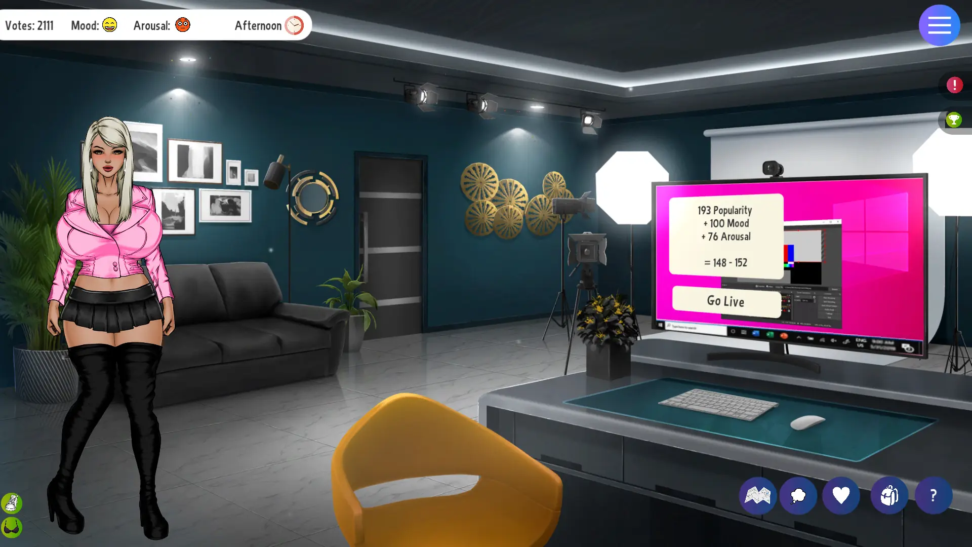 BMO TV gameplay screenshot 4 (Ren'Py adult game) by Rel.Pink – free download