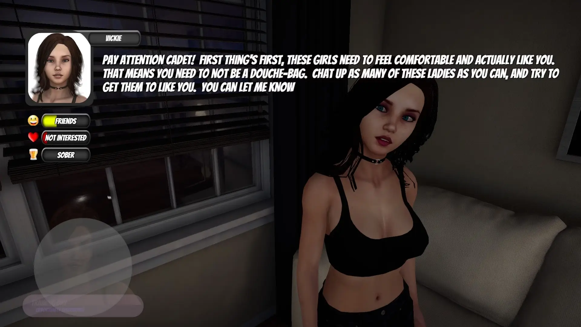 House Party gameplay screenshot 10 (Ren'Py adult game) by Eek! Games – free download