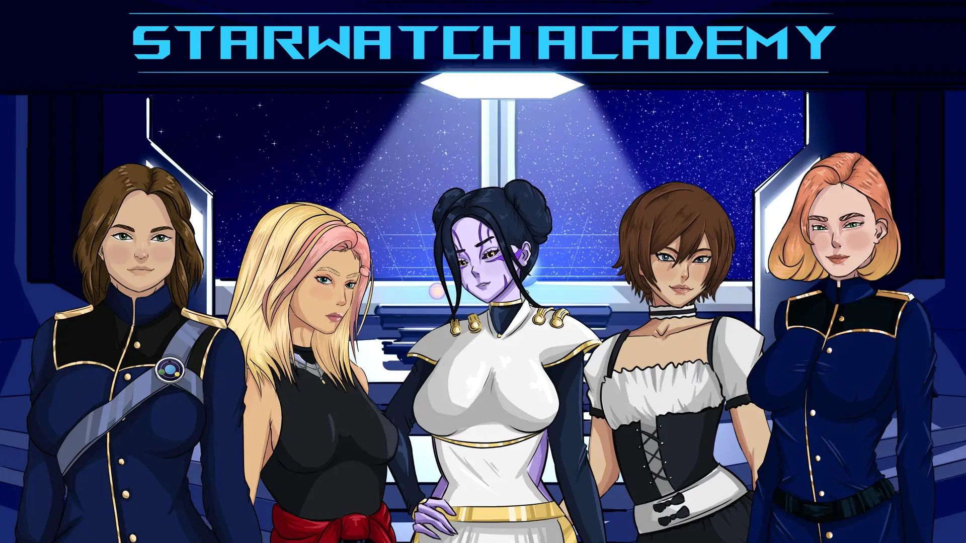 Starwatch Academy cover 0.4.2a – HTML adult game by Jaded Dreams free download