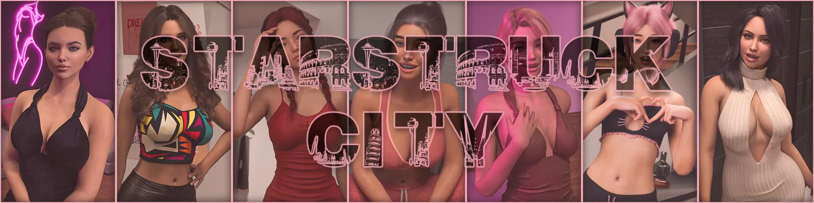 Starstruck City cover 0.4 – Ren'Py adult game by Desire Dice Games free download