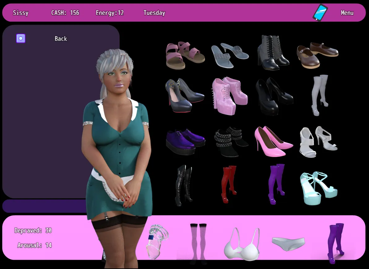 Reversed gameplay screenshot 4 (Ren'Py adult game) by HappyHGames – free download