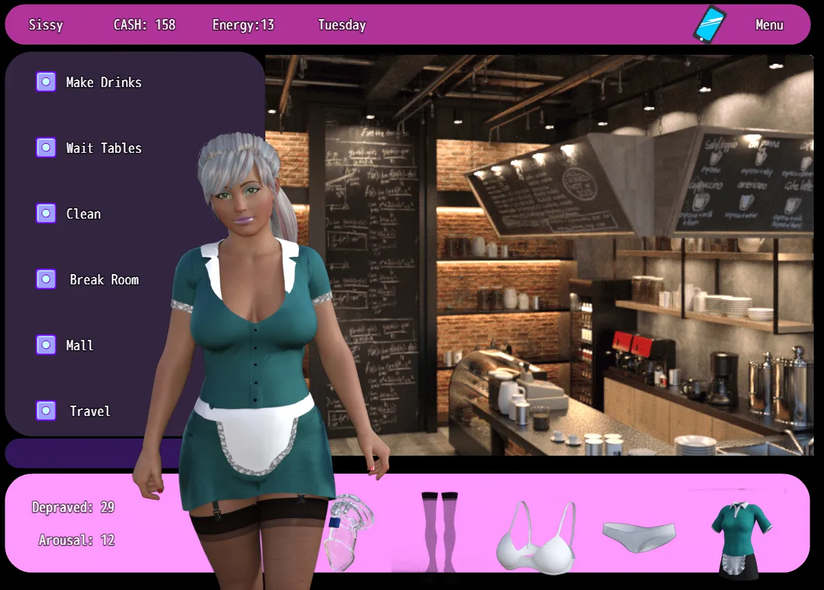 Reversed gameplay screenshot 7 (Ren'Py adult game) by HappyHGames – free download