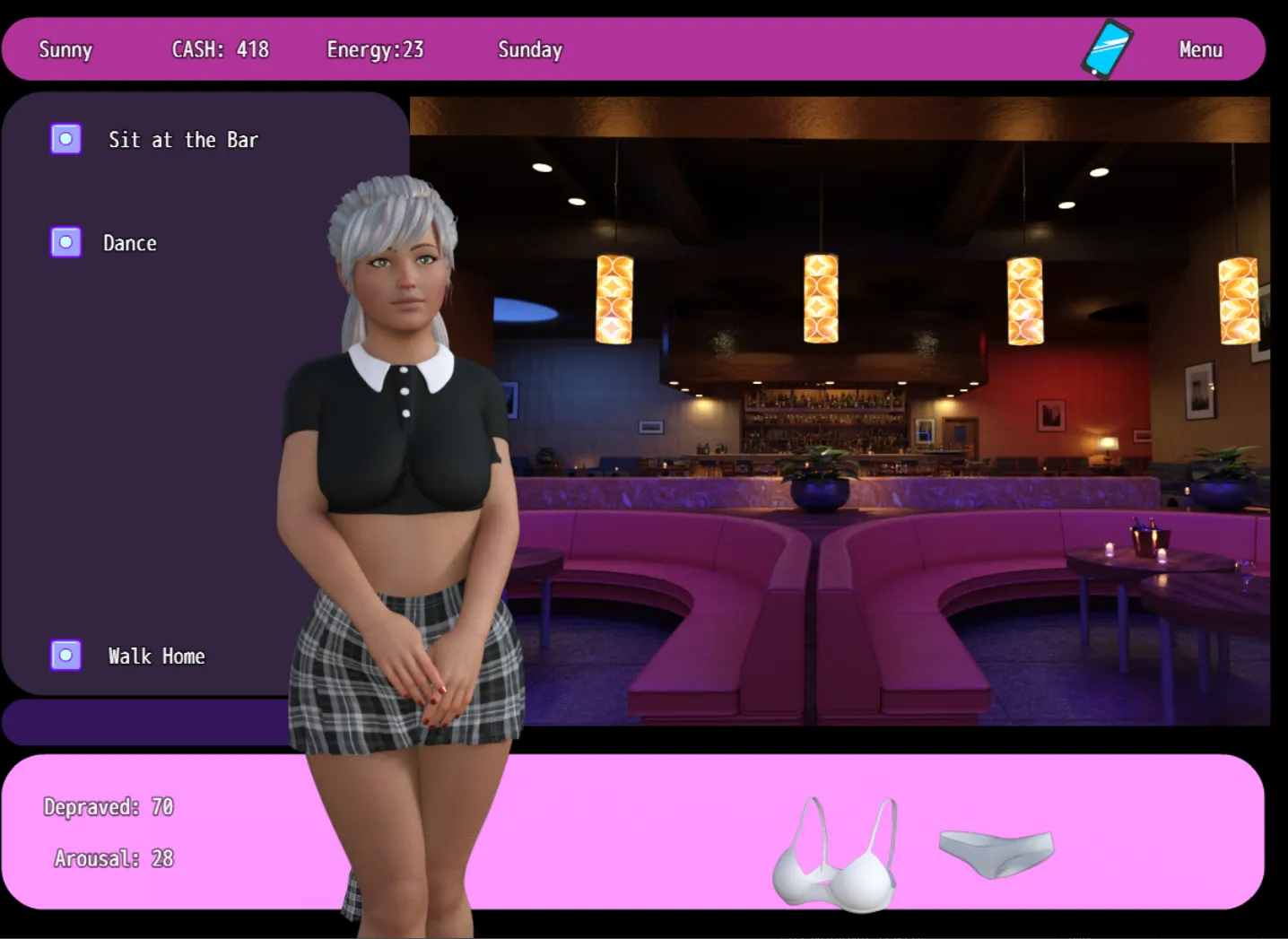 Reversed gameplay screenshot 3 (Ren'Py adult game) by HappyHGames – free download