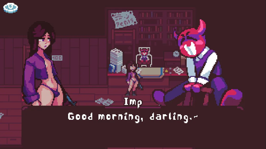 Peach Dungeon gameplay screenshot 2 (Ren'Py adult game) by Angry Peach – free download