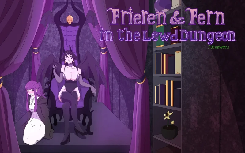 Frieren and Fern in the Lewd Dungeon cover 0.9 – Ren'Py adult game by Kazumatsu free download