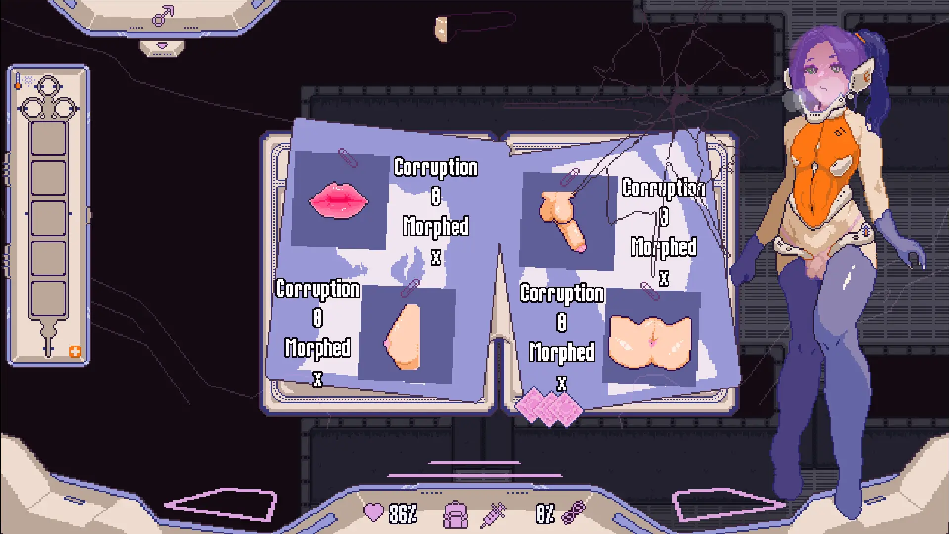 MetaMorph gameplay screenshot 1 (Godot adult game) by Balledra games – free download