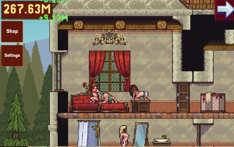 Idle Brothel gameplay screenshot 3 (Ren'Py adult game) by Probane – free download