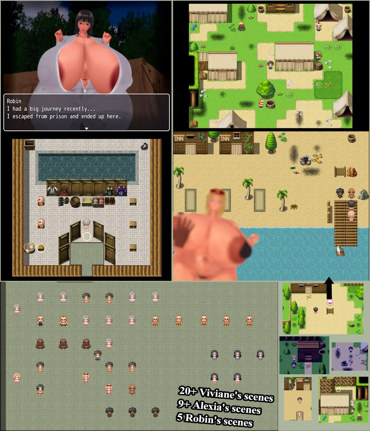 Juuj Town gameplay screenshot 2 (Ren'Py adult game) by Juujia – free download