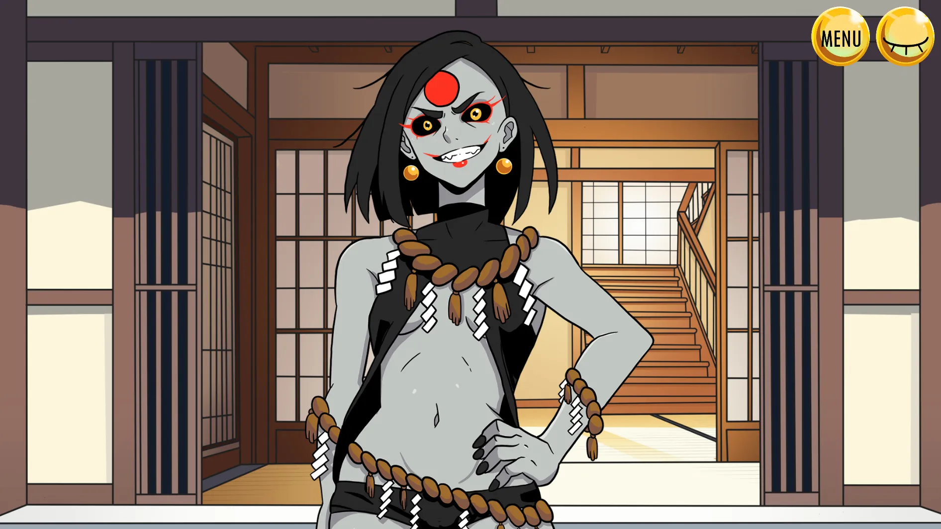 Ero-Card Showdown, Yokai Edition gameplay screenshot 3 (Ren'Py adult game) by melongungames – free download