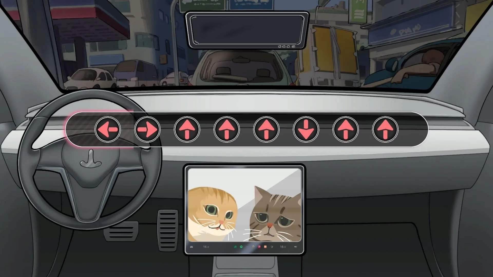 Ride Me, Taxi Driver gameplay screenshot 1 (Ren'Py adult game) by WorkNite Games Webpage – free download