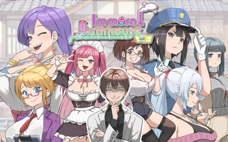 Immoral-Bathhouse cover 0.0.54 – Ren'Py adult game by Butter Cat Studio free download