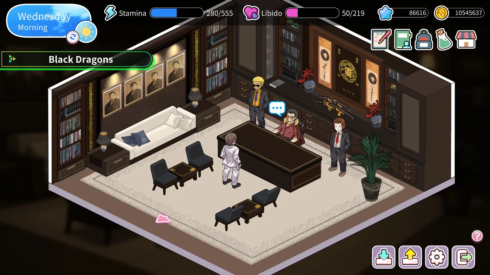 Immoral-Bathhouse gameplay screenshot 1 (Ren'Py adult game) by Butter Cat Studio – free download