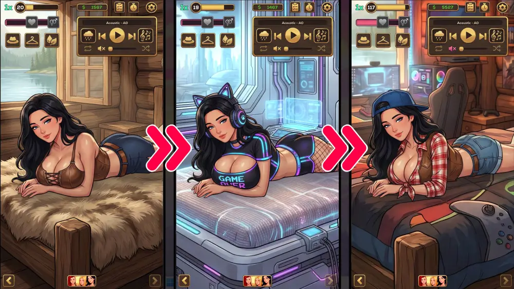 Dane Lo-Fi gameplay screenshot 5 (Ren'Py adult game) by Bosom – free download