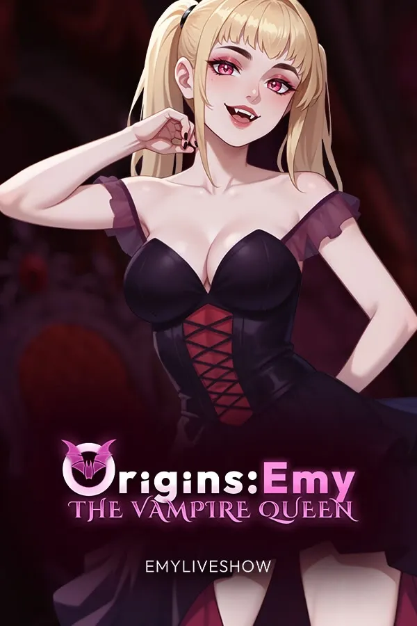 EmyLiveShow Origins: Emy the Vampire Queen cover Final – Ren'Py adult game by Team Emily free download