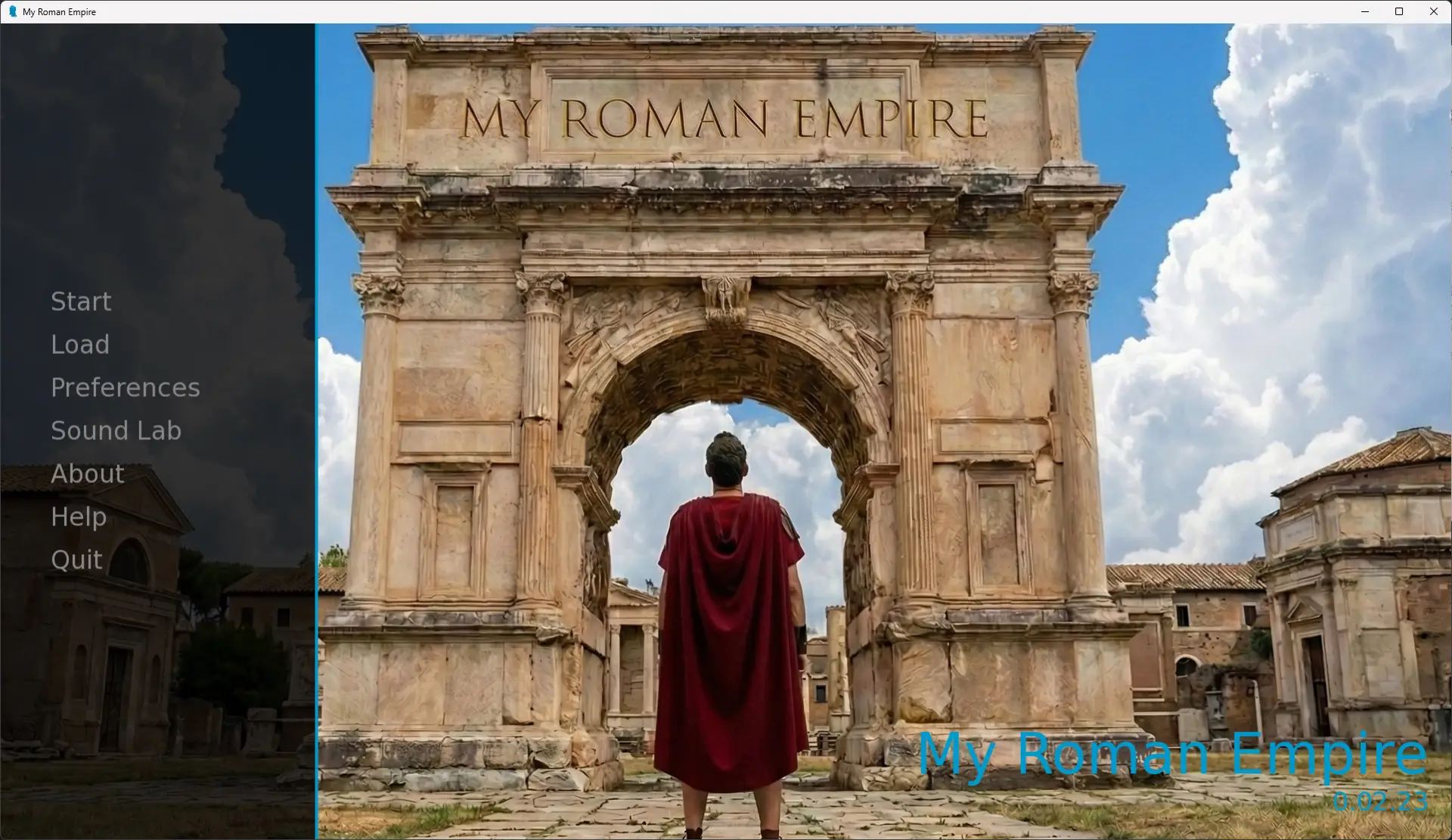 My Roman Empire cover 0.02.23 – Ren'Py adult game by Tiki_Games free download